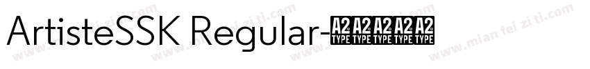 ArtisteSSK Regular字体转换